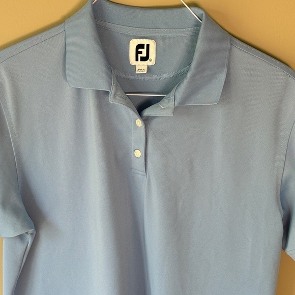Foot Joy Golf Polo Carolina Blue Women’s Size XL - Picture 4 of 7